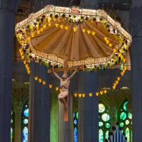 Sagrada Familia, Barcelona, Aufnahmedetails => Canon EOS 5D Mark II | f7,1 | 95mm | Iso 3200 | 0.0125s