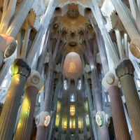 Sagrada Familia, Barcelona, Aufnahmedetails => Canon EOS 5D Mark II | f7,1 | 28mm | Iso 800 | 0.0333s