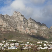 Südafrika, Tafelberg von der Rückseite in Kapstadt