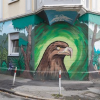 Street Art im Dortmunder Unionviertel, Einmündung Dorotheenstraße in Adlerstraße