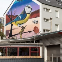 Street Art im Dortmunder Unionviertel, Lange Str. an der Kreuzung Augustastraße