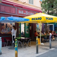 Dezember, Szeneviertel Le Panier in Marseille, Frankreich