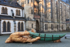 Leipzig, Glasarche vor Thomaskirche