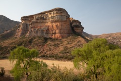 Golden Gate Highlands National Park, goldenes Licht Sonnenuntergang